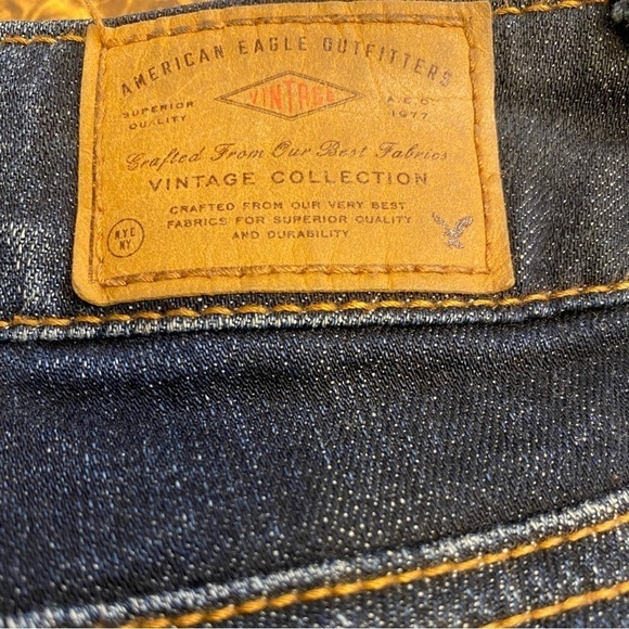 American Eagle 2 Short Jeggings Distressed Patched Vintage Collection Jeans - Picture 7 of 12
